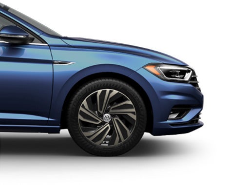 Blue Volkswagen Jetta